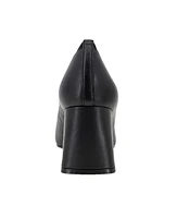 Gentle Souls Women's Dionne Block Heel Pointy Toe Pumps