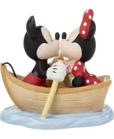 Precious Moments 222701 We Will Never Drift Apart Disney Mickey Mouse and Minnie Mouse Bisque Porcelain and Resin Figurine