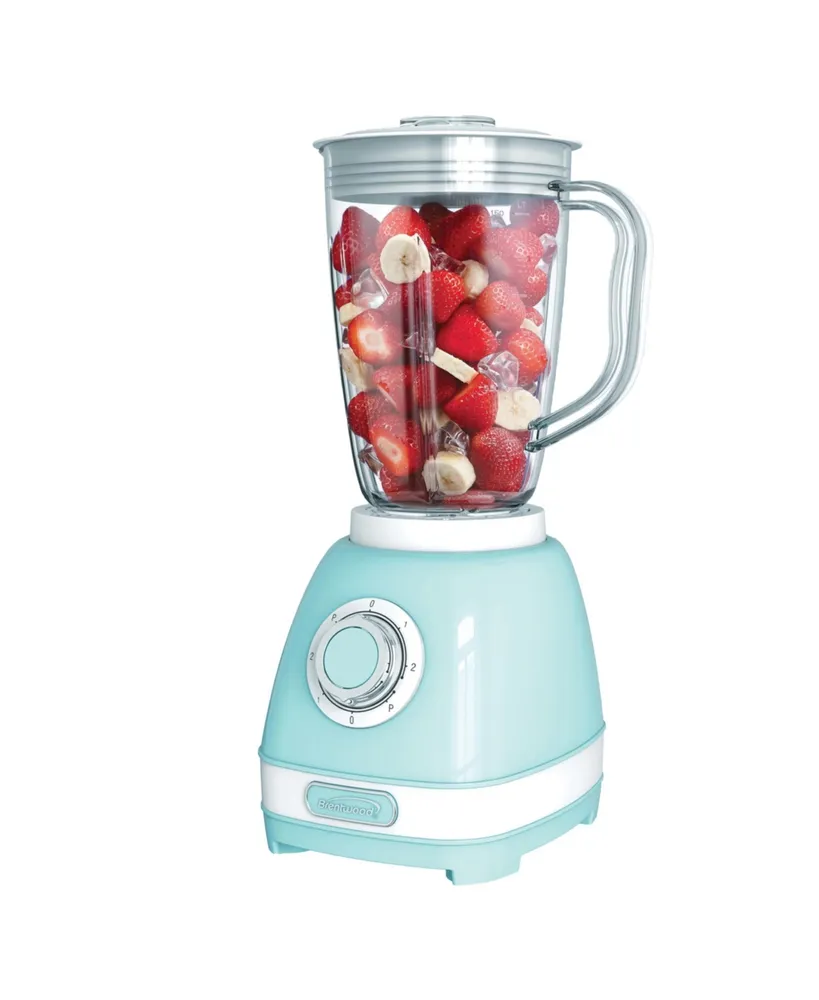 Brentwood Jb-330BL 2 Speed Retro Blender in Blue with 50 Ounce Plastic Jar