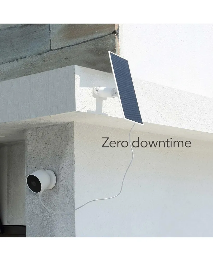 Wasserstein Premium Solar Panel for Google Nest Cam Outdoor or Indoor, Battery - 3.5W Solar Power - Made for Google Nest