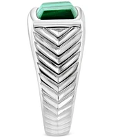 Effy Men's Malachite Ring in Sterling Silver