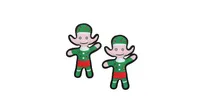 Tuffy Holiday Elf, 2-Pack Dog Toys