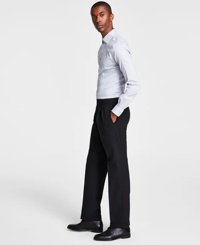 Michael Kors Slim-Fit Parker Stretch Flat Front Twill Pants