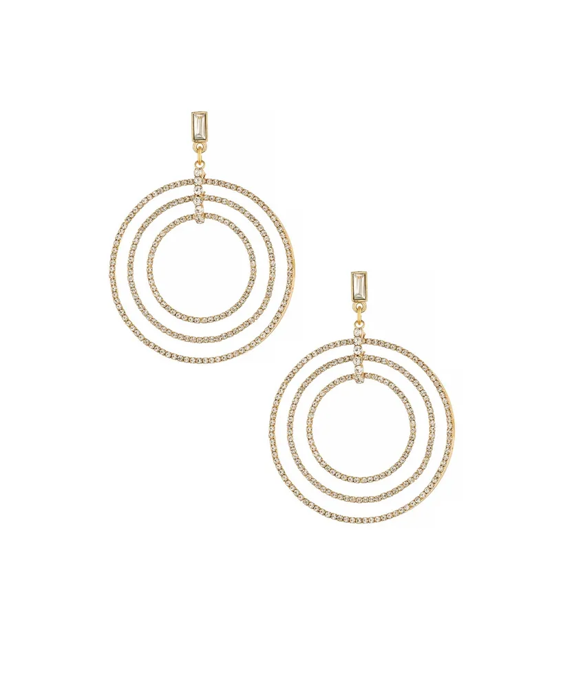 Ettika Disco Glass Ring Earrings