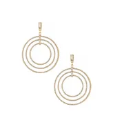 Ettika Disco Glass Ring Earrings