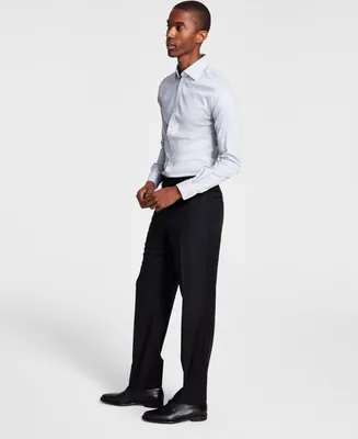 Michael Kors Men's Classic-Fit Wool-Blend Stretch Solid Suit Pants