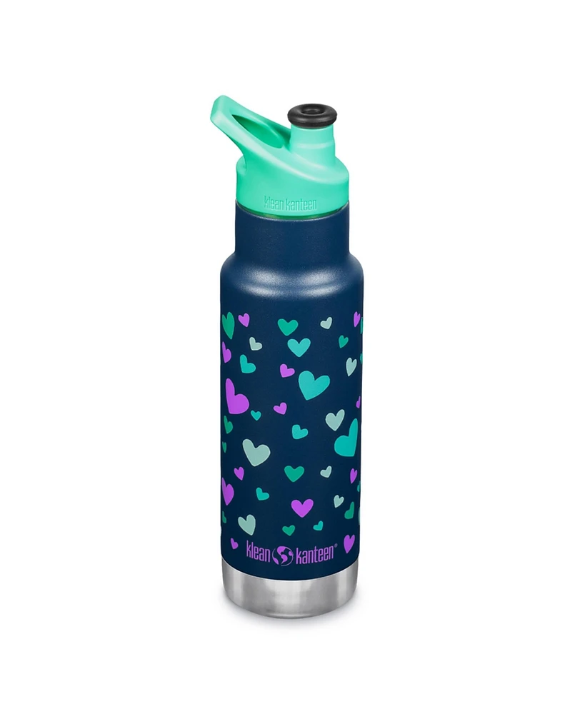 Insulated Kid Classic Stainless Steel Water Bottle w Sport Cap 12oz