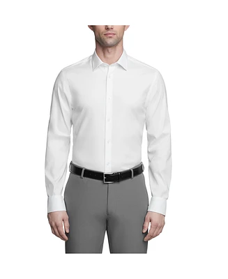 Calvin Klein Men's Refined Cotton Stretch Slim Fit Dress Shirt