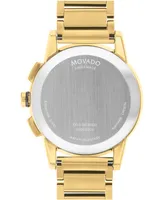 Movado Men's Museum Sport Swiss Quartz Chronograph Gold-Tone Pvd Watch 43mm - Gold