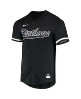 Men's Nike Black Cal State Long Beach The Vapor Untouchable Elite Replica Full-Button Baseball Jersey