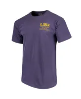 Men's Purple Lsu Tigers Comfort Colors Campus Icon T-shirt