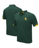 Men's Colosseum Green Baylor Bears Logo Santry Polo Shirt