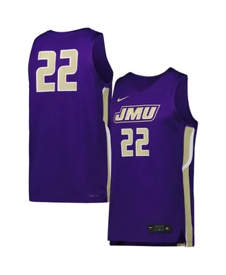 Men's Nike Purple James Madison Dukes Replica Basketball Jersey