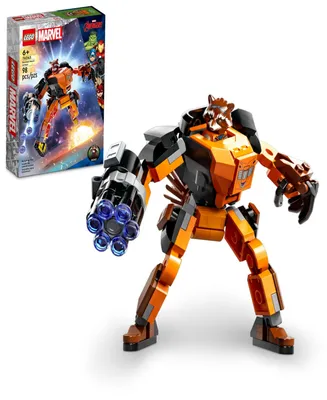 Lego Super Heroes Marvel Rocket Mech Armor 76243 Toy Building Set with Rocket Racoon Minifigure