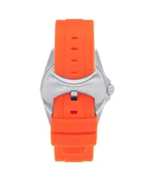 Nautis Men Interceptor Rubber Watch - Orange, 43mm