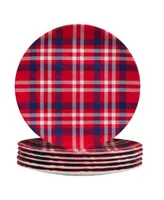 Certified Patriotic Plaid Melamine Dinnerware Collection