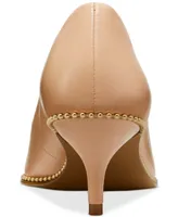 Coach Women's Jackie Kitten-Heel Beadchain Pumps