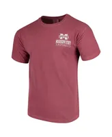 Men's Maroon Mississippi State Bulldogs Comfort Colors Campus Icon T-shirt