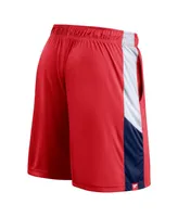 Men's Fanatics Red Washington Nationals Champion Rush Color Block Shorts