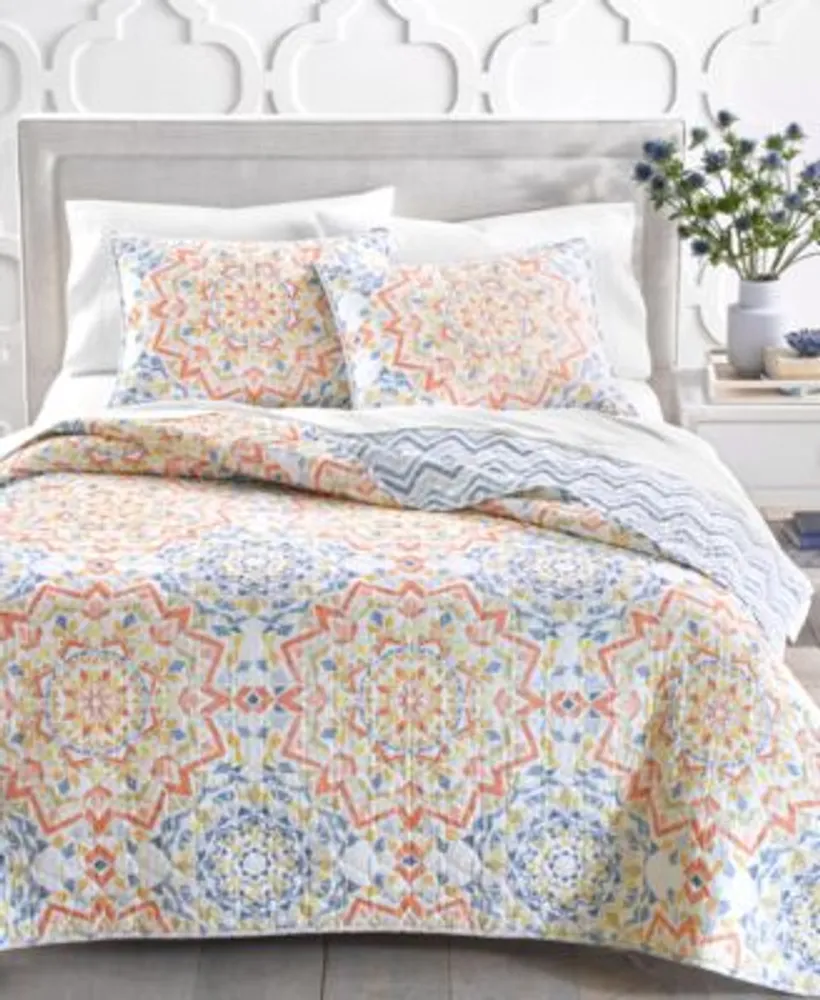 Closeout Charter Club Mojave Medallion Cotton Quilts Exclusively At Macys