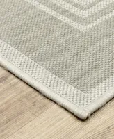 Jhb Design Genoa Outdoor 6765GNA 1'10" x 7'3" Runner Area Rug