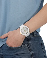 Versus Versace Men's 3 Hand Date Quartz Tokyo White Silicone Watch, 43mm