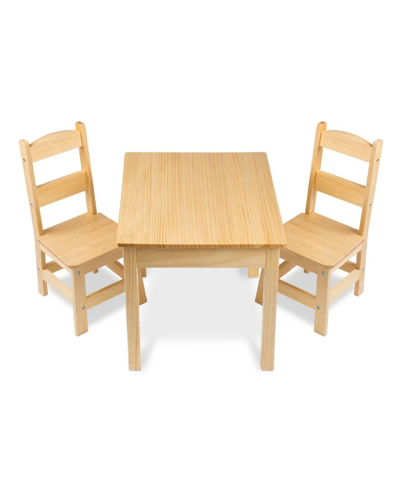 Melissa and Doug ® 3-Piece Wooden Kids Table and Chairs Set-JCPenney