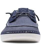 Clarks Men's Higley Tie Slip-On Canvas Boat Shoes