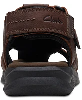 Clarks Men's Walkford Fish Tumbled Leather Sandals