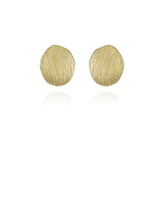 Vince Camuto Gold-Tone Texturized Pebble Coin Earrings
