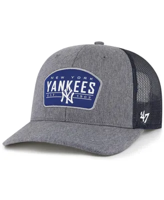 Men's '47 Brand Charcoal, Navy New York Yankees Slate Trucker Snapback Hat