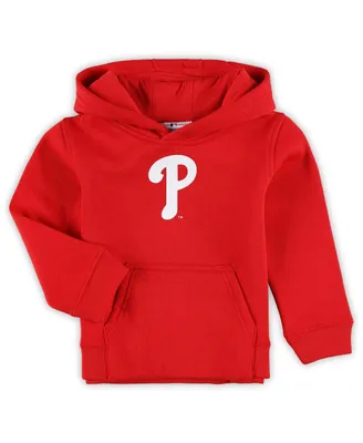 Toddler Boys and Girls Red Philadelphia Phillies Team Primary Logo Fleece Pullover Hoodie