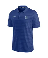 Men's Nike Royal Kansas City Royals Authentic Collection Striped Performance Pique Polo Shirt