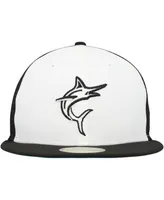 Men's New Era White, Black Miami Marlins 2023 On-Field Batting Practice 59FIFTY Fitted Hat