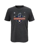 Preschool Boys and Girls Fanatics Heather Charcoal Houston Astros 2022 World Series Champions Locker Room T-shirt