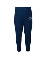 Little Boys and Girls Heathered Gray, Navy Penn State Nittany Lions Forever Love T-shirt and Leggings Set