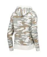 Women's Pressbox Camo Indiana Hoosiers San Pablo Pullover Hoodie