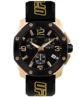 Timex Ufc Men's Quartz Icon Silicone Black Watch