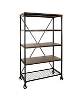 Thurmont 40"W Bookshelf - 2-Tone Finish