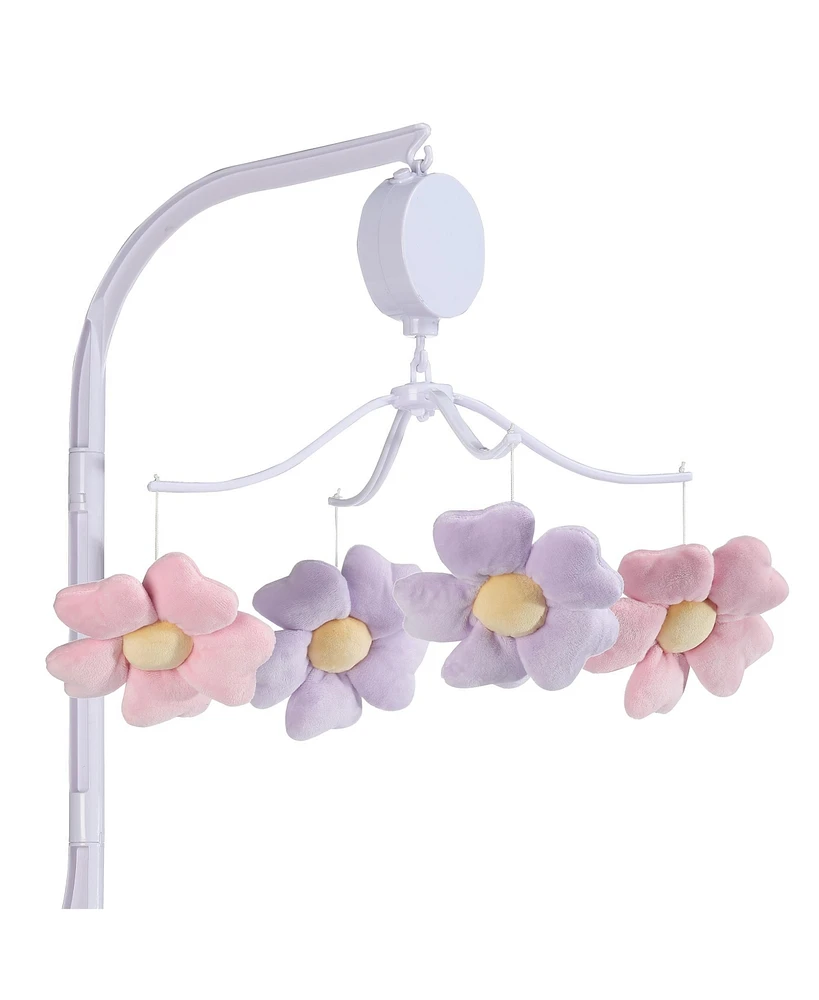 Bedtime Originals Lavender Floral Musical Baby Crib Mobile Soother Toy