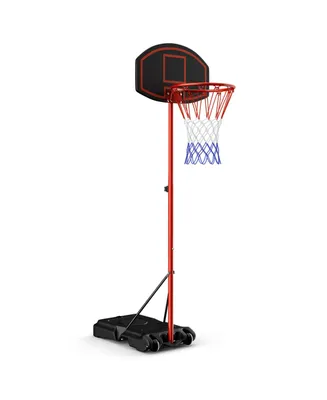 Height-Adjustable Basket Hoop, Portable Backboard System Stand