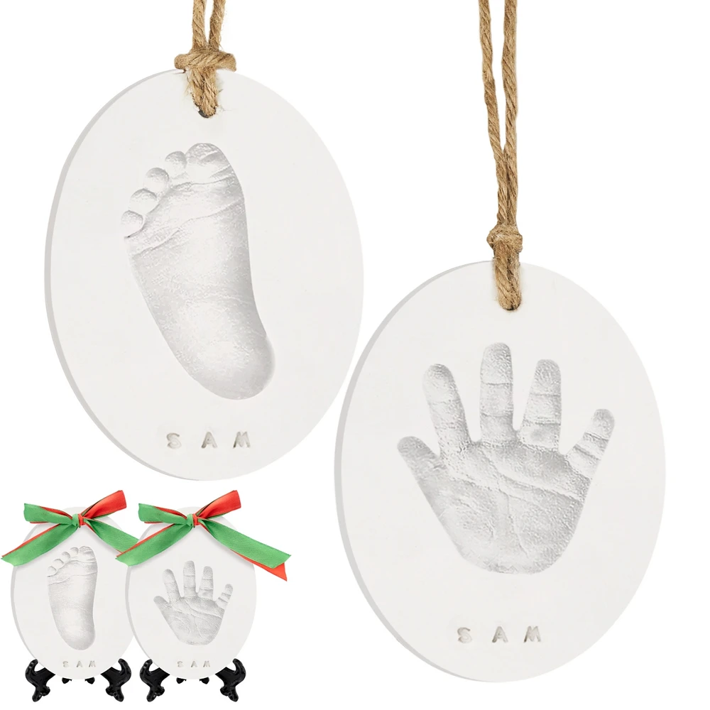 KeaBabies Charm Baby Hand and Footprint Kit, Dog Paw Print Kit, Baby Handprint Ornament Kit for Newborn, Babies, Boys, Girls - Multi