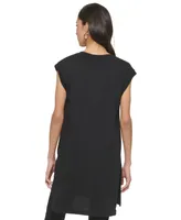 Dkny High-Low Logo Tunic