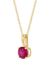 Birthstone Pendant 14k Gold or White