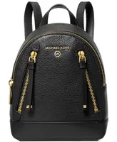 Michael Michael Kors Brooklyn Mini Leather Convertible Messenger Backpack