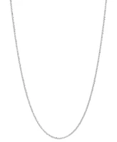 Italian Gold Crisscross Link 18" Chain Necklace 14k