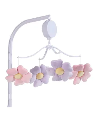 Bedtime Originals Lavender Floral Musical Baby Crib Mobile Soother Toy
