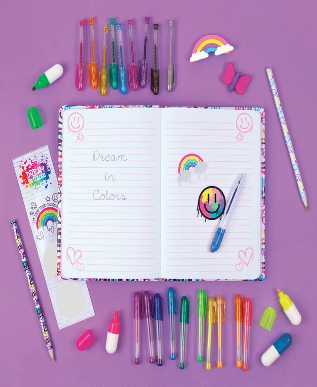 Three Cheers For Girls 3C4G: Street Style Stationery 30 Piece Set, Make It  Real, Teens Tweens Girls, 160 Page Lined Journal, 20 Mini Gel Pens, 2  Erasers, 2 Colored Pencils