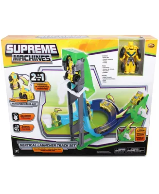 Supreme Machines Nkok High Speed Racer-Bot Vertical Launcher Track Rocket Bot 42032, Transforming 2-in-1 Car Robot, Easy Assembly, 13 Piece Set