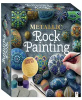 Metallic Rock Painting Box Set Diy Rock Painting For Adults Rocks, Brush, Paint included Mandala Stone Artist Create Rock Artwork At Home Arts And Cra